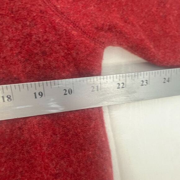 Austin Red Wool Button-Up Cardigan Jacket Lambs Wool Made Australia L - Picture 5 of 10